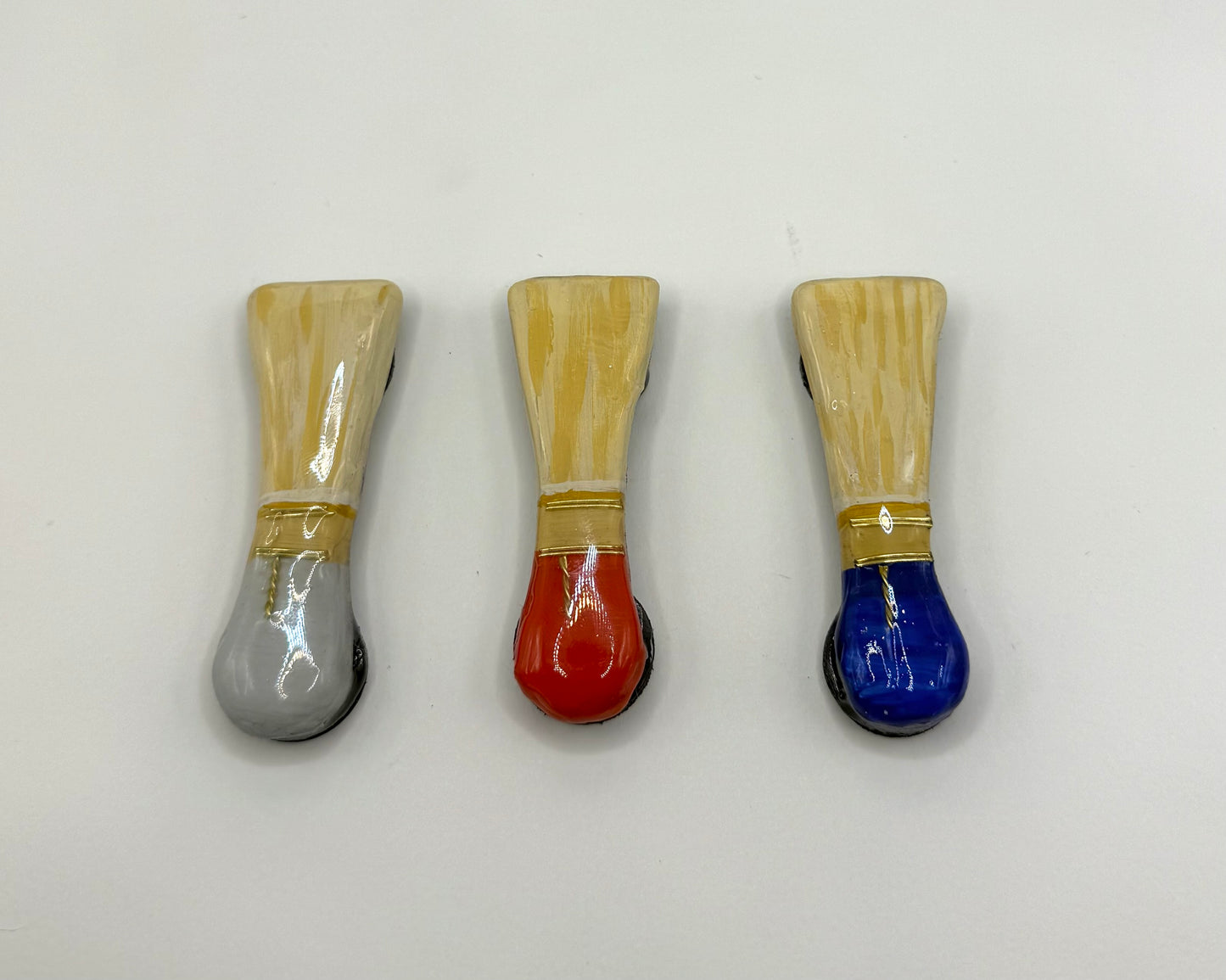 Hand-Made Clay Bassoon Reed Magnets (set of 3)