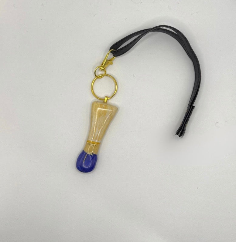 Hand-Made Clay Bassoon Reed Keychain