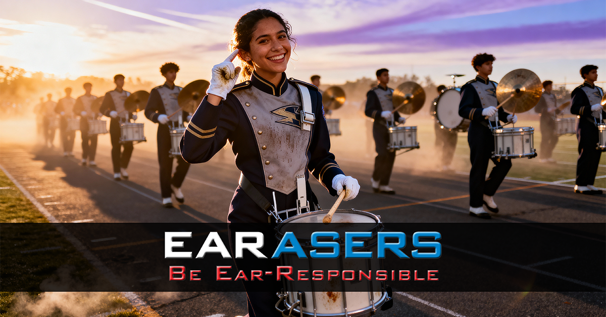 Earasers Earplugs for Musicians and Concertgoers