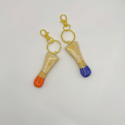 Hand-Made Clay Bassoon Reed Keychain