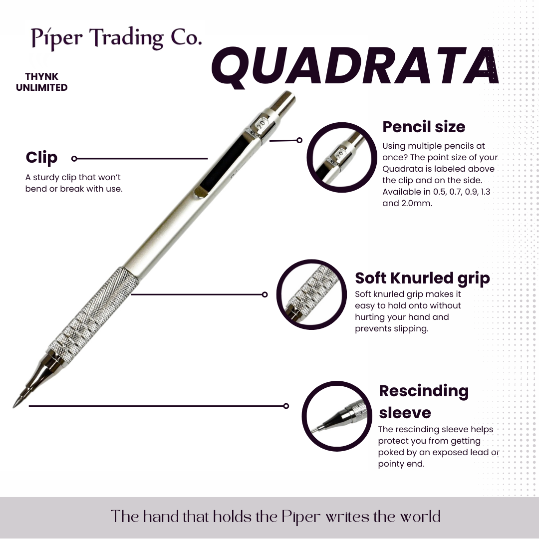 Piper Quadrata Thick Lead Mechanical Pencils
